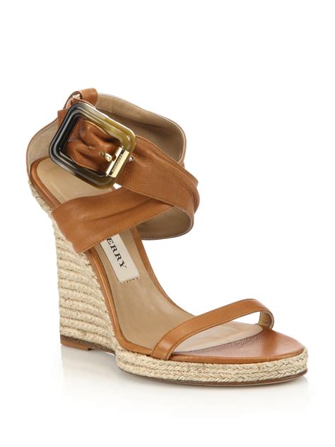 burberry espadrille wedges|burberry wedges summer sandals.